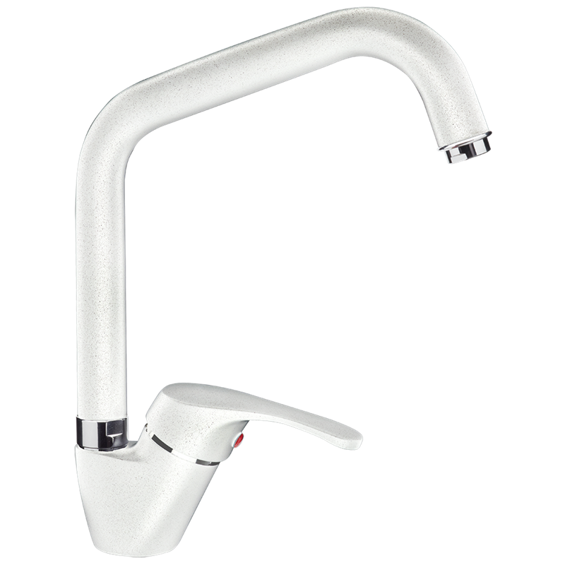 Grifo de cocina monomando blanco