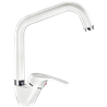 Grifo de cocina monomando blanco