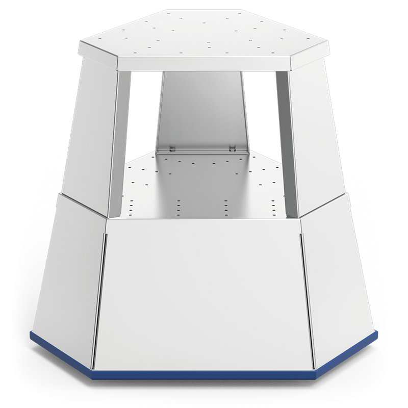 Taburete rodante profesional en acero inoxidable