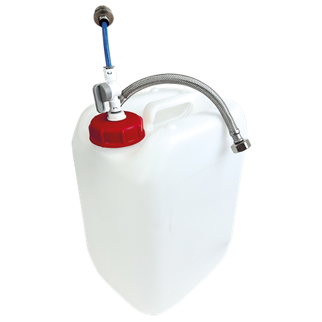 Kit de conexión a red de agua para lavamanos autónomo