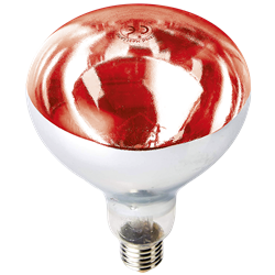 Bombilla calentadora inastillable de luz roja ES-250W para lámpara 476090