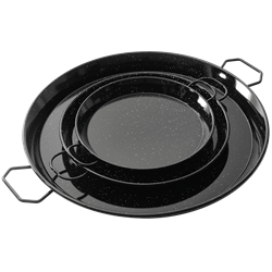 Paellera 8 raciones ø380 mm., acero esmaltado