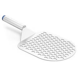 Pala perforada para pizza mango corto acero inoxidable