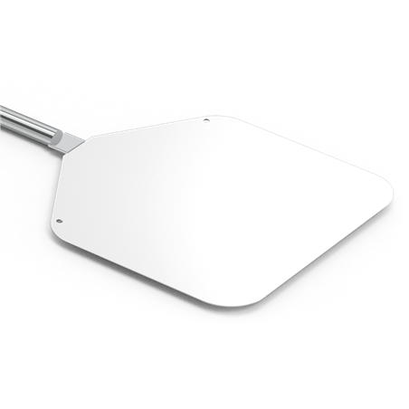 Pala lisa para pizza mango largo acero inoxidable