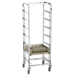 Carro para cestas de lavavajillas 7 niveles 555x555x1700 mm.