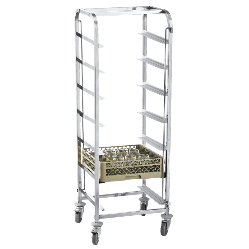 Carro para cestas de lavavajillas 7 niveles 555x555x1700 mm.