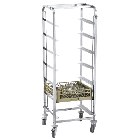 Carro para cestas de lavavajillas 7 niveles 555x555x1700 mm.