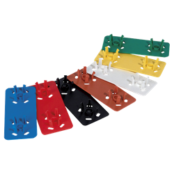 Clips identificación de colores para cestas de lavavajillas (azul)