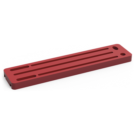 Portacuchillos de polietileno rojo