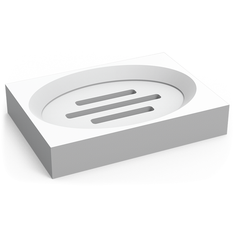 Jabonera de polietileno negro