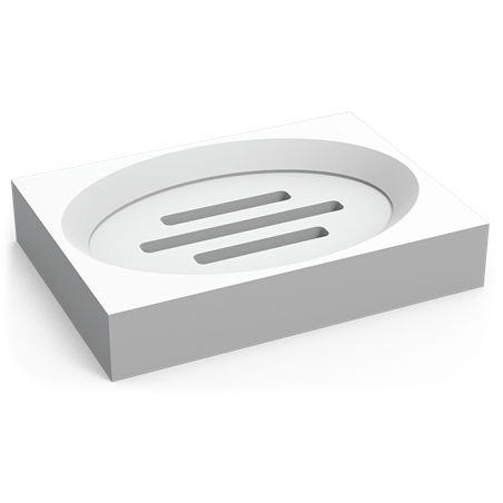 Jabonera de polietileno negro