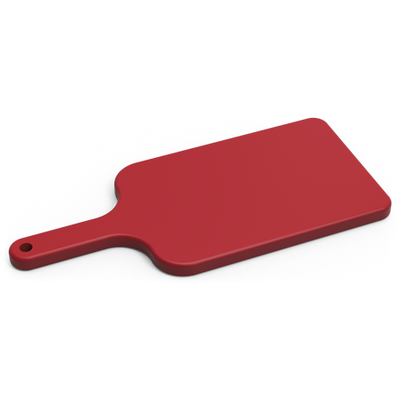 Tabla / fibra blanca para cortar con mango