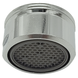 Aireador de ahorro de agua cromado fijo para grifo (6 lts/min)