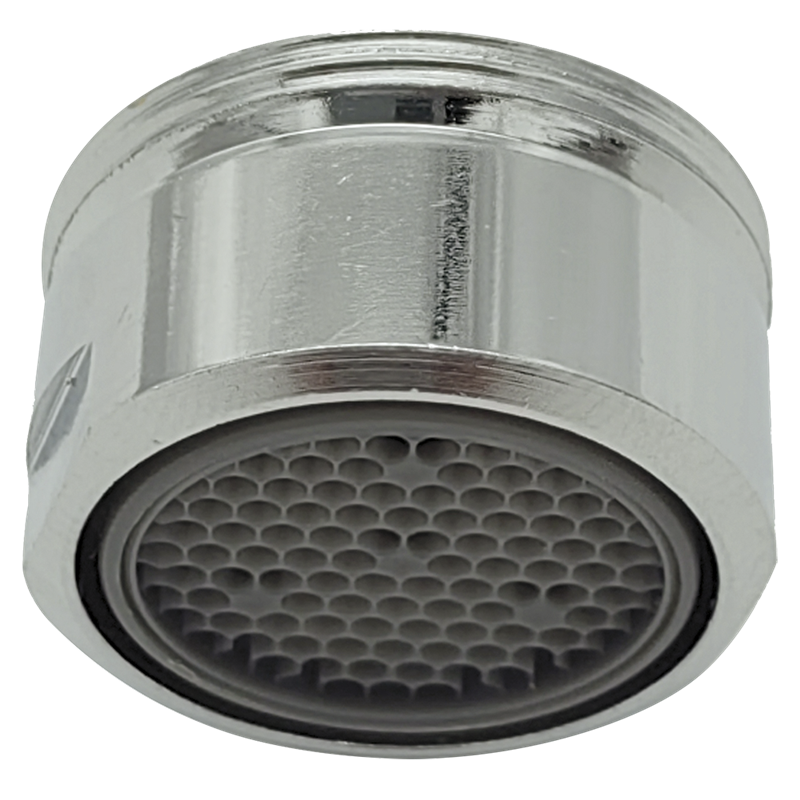 Aireador de ahorro de agua cromado fijo para grifo (6 lts/min)