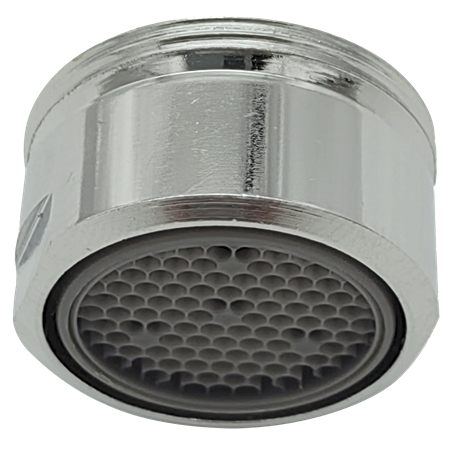 Aireador de ahorro de agua cromado fijo para grifo (6 lts/min)