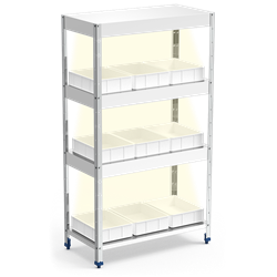 Estantería para huerto de interior 1400x500x1750 mm.