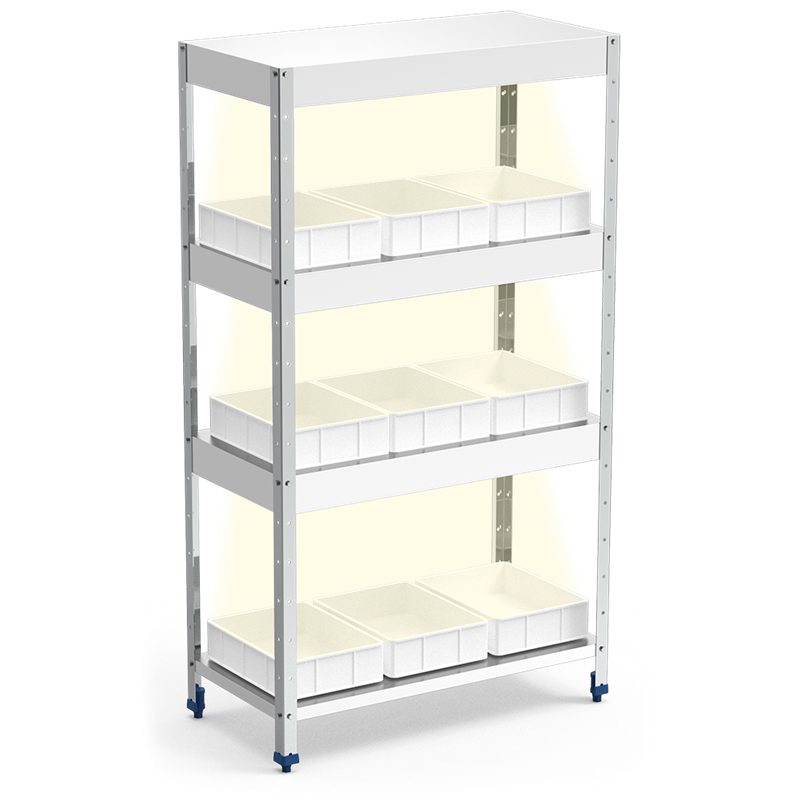 Estantería para huerto de interior 1400x500x1750 mm.