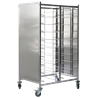 Carro doble para bandejas isotérmicas 18 niveles 923x630x1585 mm.