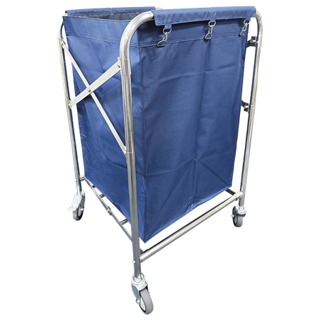 Carro para ropa / lavandería plegable 600x600x1200 mm.