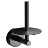 Portarrollos vertical de papel higiénico inoxidable negro serie Black