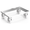 Plataforma rodante inoxidable Euronorm