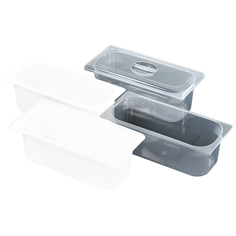 Cubeta para heladería polipropileno 360x165x120 mm.