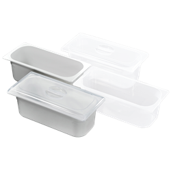 Cubeta para heladería policarbonato 360x250x80 mm.