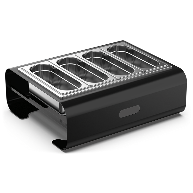 Soporte 4 cubetas Gn (2/8) para buffet