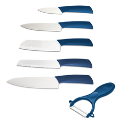Kit de cuchillería de cerámica de 6 piezas