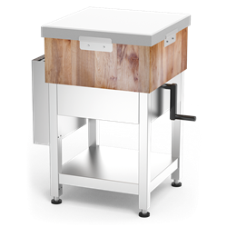 Tajo md-fb bl c/faldón c/ent 525x500x805 con sistema de elevación y cuchillero Regulación 805/1005 mm.