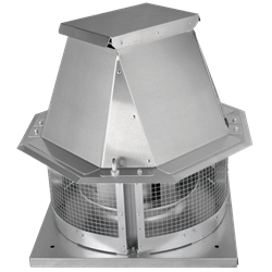 Motor extractor de tejado para humos de cocinas industriales