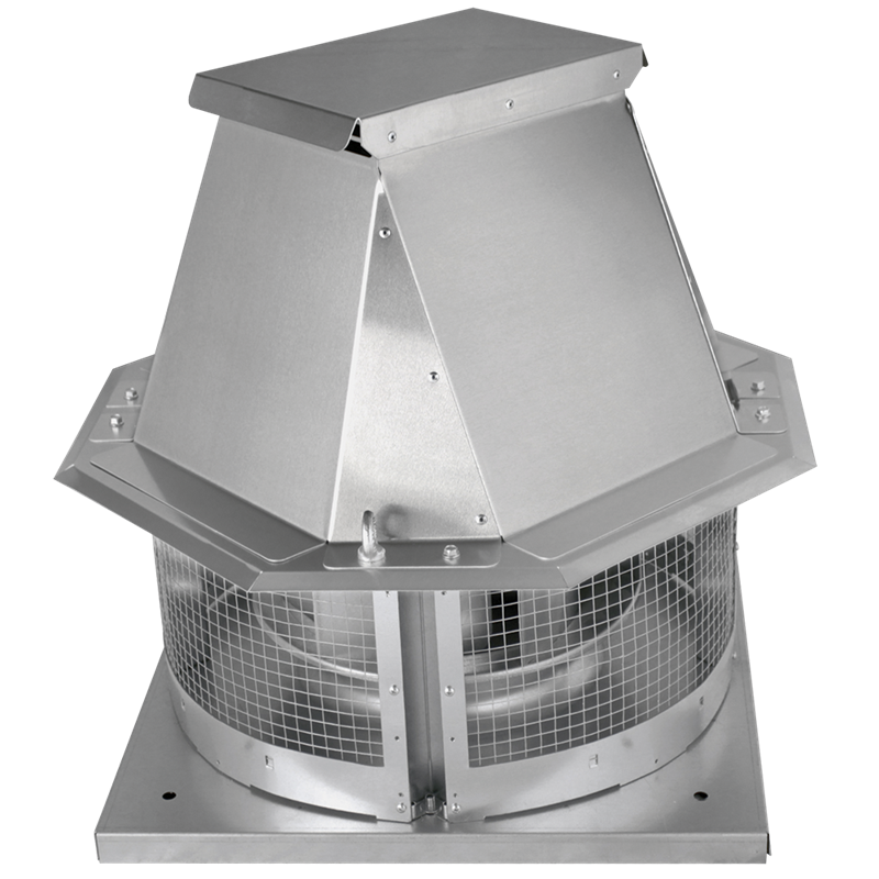 Motor extractor de tejado para humos de cocinas industriales