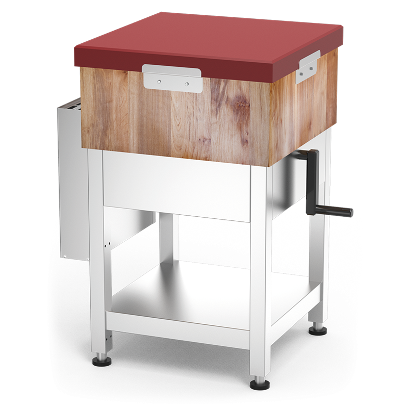 Tajo md-fb rj c/faldón c/ent 525x500x805 con sistema de elevación y cuchillero Regulación 805/1005 mm.