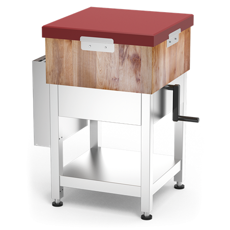 Tajo md-fb rj c/faldón c/ent 525x500x805 con sistema de elevación y cuchillero Regulación 805/1005 mm.