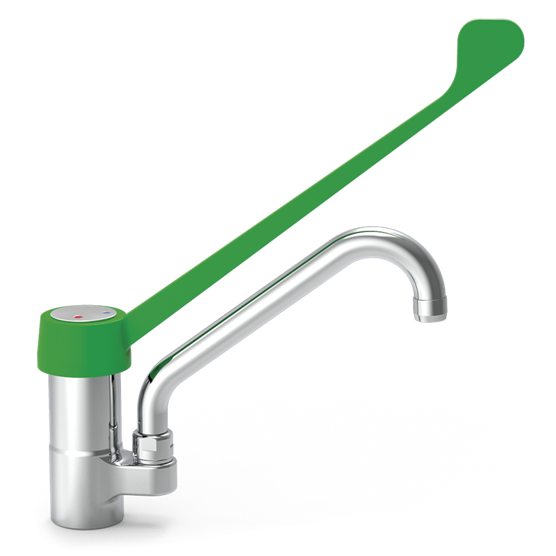 Grifo monomando codo sobremesa dos aguas Serie Ecológica