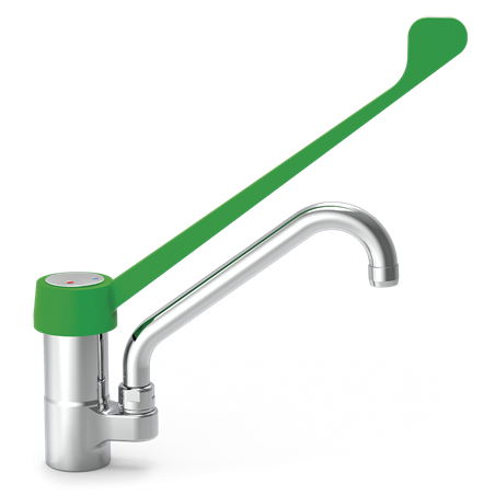 Grifo monomando codo sobremesa dos aguas Serie Ecológica