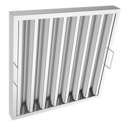 Filtro inoxidable para campana extractor a industrial 390X490X48 mm