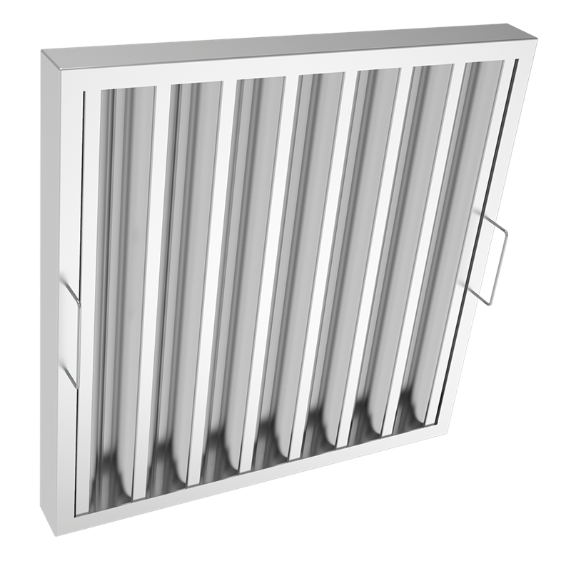 Filtro inoxidable para campana extractor a industrial 390X490X48 mm