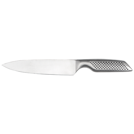 Cuchillo de cocina con mango de acero inoxidable antideslizante - Serie GripMaster