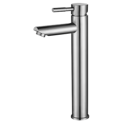 Grifo inoxidable monomando para lavabo alto serie Vega