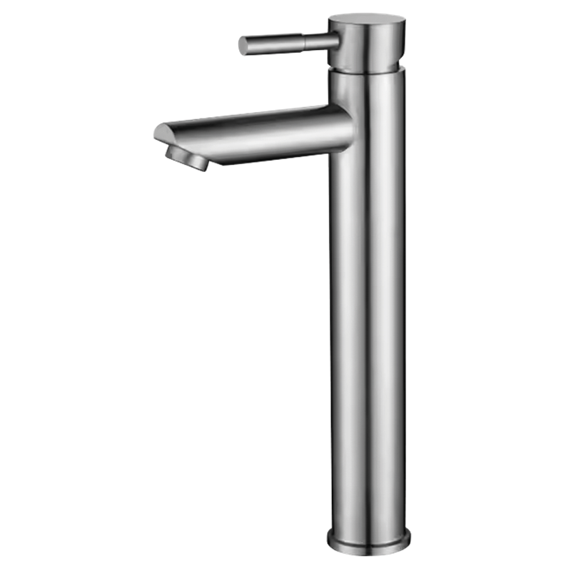 Grifo inoxidable monomando para lavabo alto serie Vega