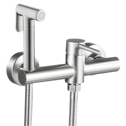 Ducha higiénica inoxidable monomando para WC modelo Eco Redondo