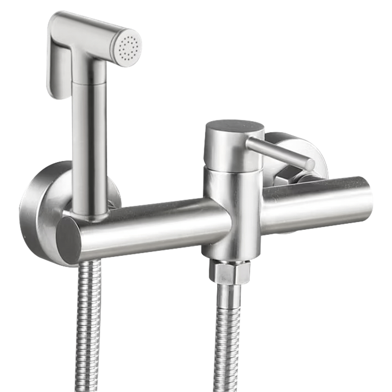 Ducha higiénica inoxidable monomando para WC modelo Eco Redondo