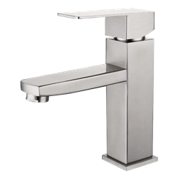 Grifo inoxidable monomando para lavabo serie Merak