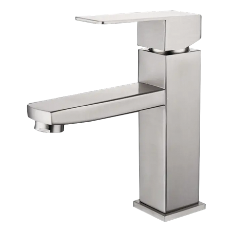 Grifo inoxidable monomando para lavabo serie Merak