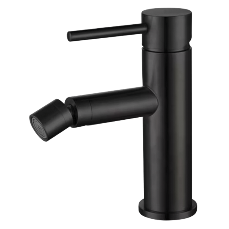 Grifo negro inoxidable monomando para bidé serie Vega