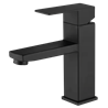 Grifo negro inoxidable monomando para lavabo serie Merak
