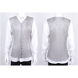 Chaleco de protección en malla de acero inoxidable talla L