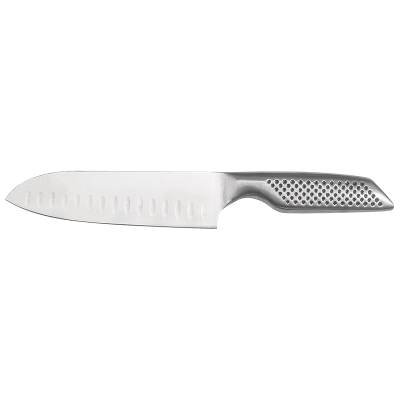 Santoku alveolado mango acero inoxidable antideslizante 170 mm.