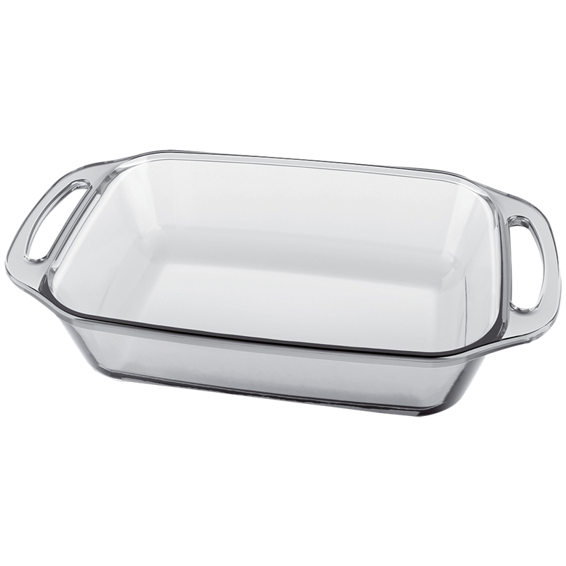 Bandeja para horno rectangular de cristal 3,5 lts.
